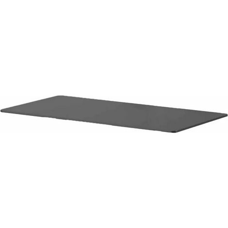 EURO3PLAST PIANO HPL NERO RETTANGOLARE 120X60X1 CON DOPPIO INSERTO