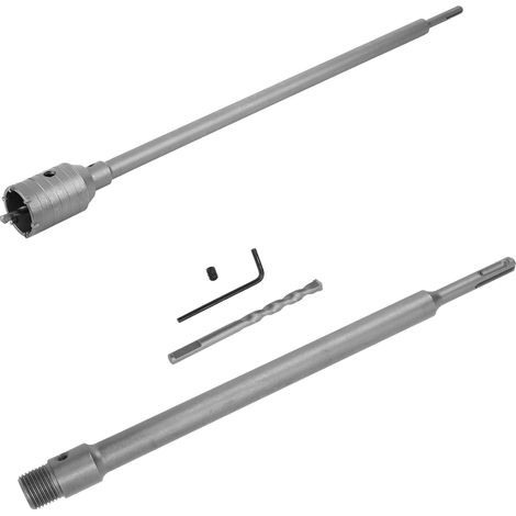 Foret creux de 330 mm, tige ronde, perceuse à percussion, conversion pour perceuse à eau, tige de connexion (1/5)