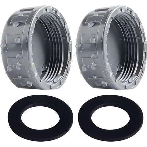 25mm PVC Threaded Plugs with Rubber Seals for 3/4 Inch Female Threaded Hose Fittings Hose Cap for Fittings in Garden and Sanitary Facilities (1/5)