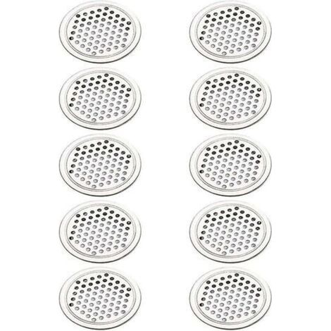 20 round stainless steel ventilation grilles (1/4)