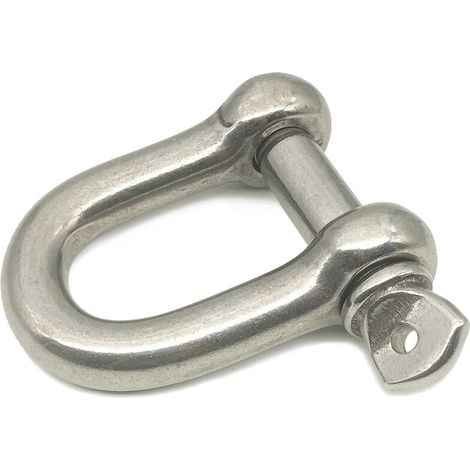 Green Mobility-Cadenas à manille en D - M16/1,6 cm - Anneau en D en acier inoxydable 304 pour construction robuste, gréement, récupération de véhicule, remorquage, arrimage, suspension - 1 pièce (1/5)