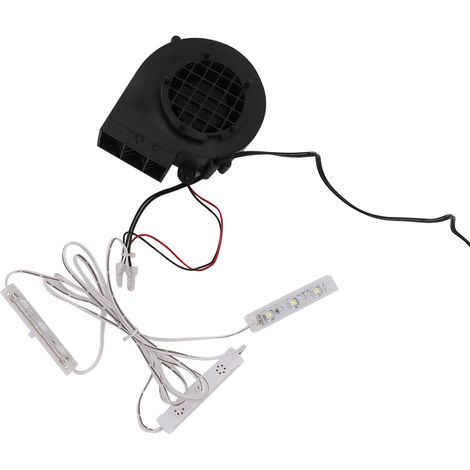 Souffleur gonflable de Noël avec 3 ampoules LED blanches pour décorations extérieures de fête, pompe à air pour structures gonflables, prise européenne 220-240V (1/5)