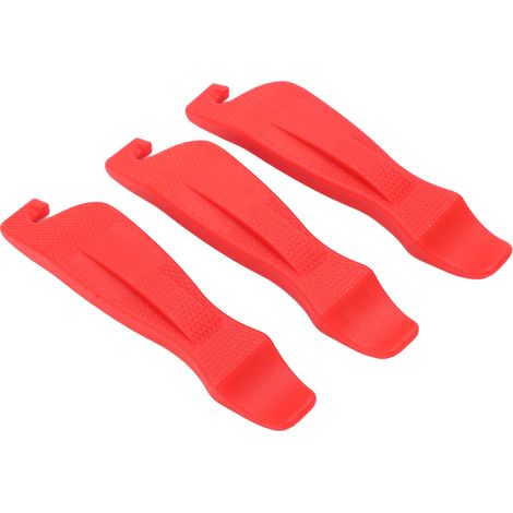 3 hochfeste, rutschfeste Fahrradreifenheber aus Nylon, rotes Reparaturwerkzeug (1/5)