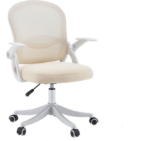Bürostuhl / Drehstuhl Naluro Netzstoff / Stoff beige hjh OFFICE (1/5)