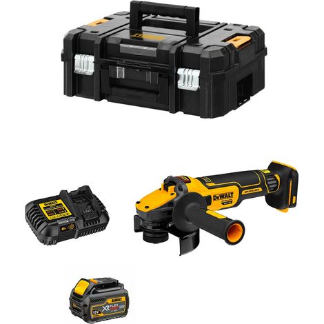 Mini amoladora DEWALT brusHLess XR 18v 125mm. DCG409t1-QW (1/5)
