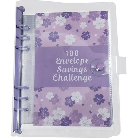 Classeur d'épargne « Défi des 100 enveloppes » : un outil pour économiser 50/50 avec des enveloppes pour la planification budgétaire (1/5)