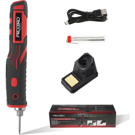 Fer à souder sans fil rechargeable 11 W, batterie 2500 mAh, chauffe en 5 secondes ( ) (1/5)