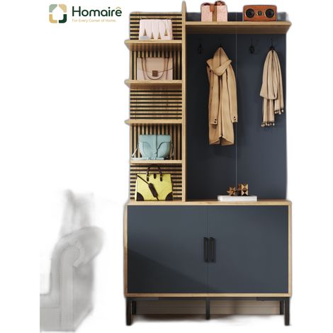 Meuble de rangement en tissu naturel 100 x 40 x 190,05 cm HOMAIRE (1/5)