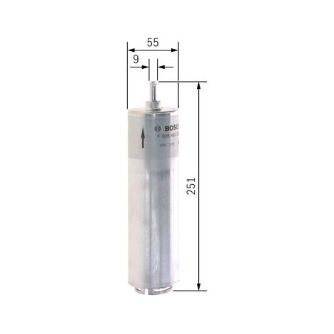 Filtre conduite de carburant - F026402085 - BOSCH (1/5)