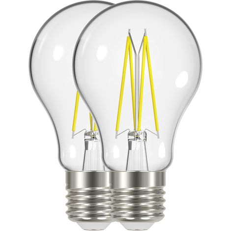 Ampoule Classic Birne Filament LED E27 4W Warmweiß Packung zu 2 - Prolight