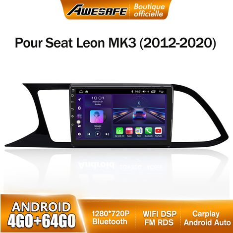 AWESAFE Autoradio Android 13 pour Seat Leon MK3 (2012-2020) 4Go+64Go 9'' écran Tactile avec Carplay Android Auto GPS Bluetooth (1/5)