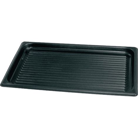 Plaque Gril Anti-Adhésive Rainurée 530 x 325 mm - Vogue