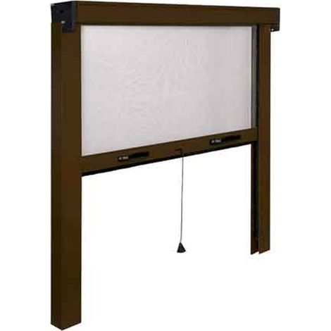 ZANZARIERA AVVOLGIBILE VERTICALE 160x160 cm - Colore Bronzo