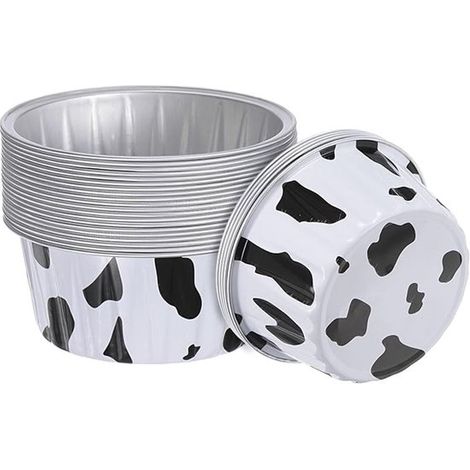 25 Aluminiumbecher mit Deckel 140 ml Einweg Förmchen Muffinformen Mini Tarteförmchen Cupcake Förmchen aus Folie für Weihnachtsfeiern und Hochzeit (1/4)