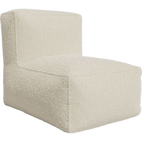 Poltrona in Tessuto bouclette Beige - NOUMARA