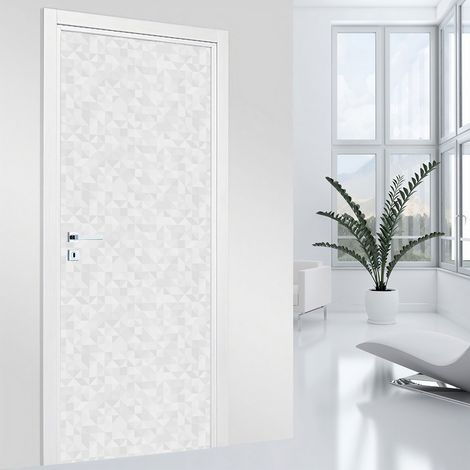 Stickers pour porte - Motif Mosaïque - 93 x 205 cm - Adhésif MAT (1/2)
