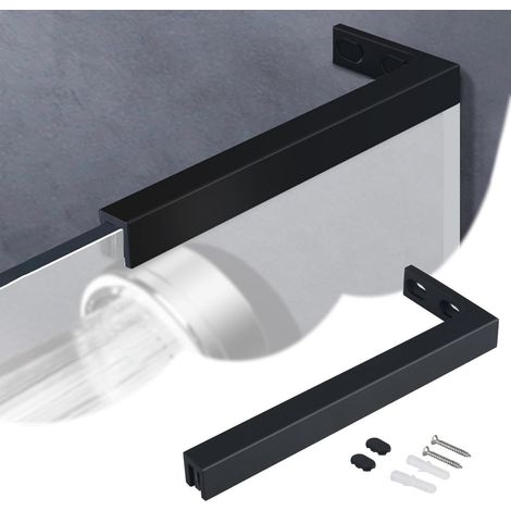Base stabilisatrice en forme de L pour paroi douche sans cadre (1/5)