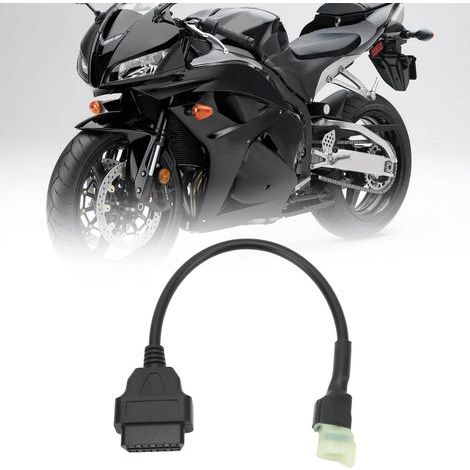 Adaptateur de diagnostic OBD2 16 broches vers 4 broches pour moto Honda K-Line (câble adaptateur moto 4 broches)
