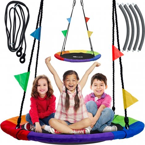 Altalena a corda Nido di cicogna XL 100 cm 150 kg per bambini Maltrack (1/5)