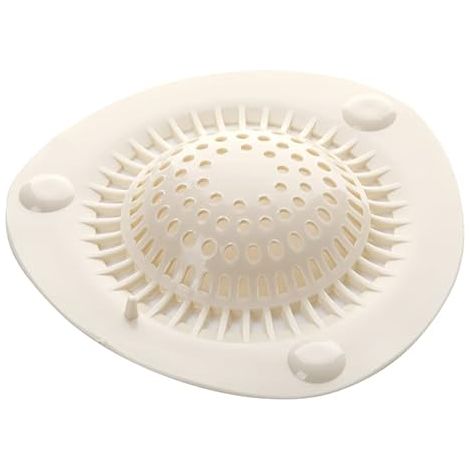 évier de cuisine et de salle de bain silicone ventouse filtre Mesh, grand écran blanc anti - mèche de cheveux, collecteur de cheveux de drain de sol, ensemble de 4 pièces, ménage