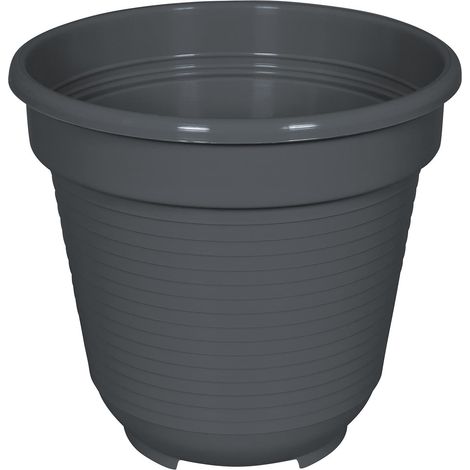 Geli Blumentopf STANDARD Anthrazit Ø 10 cm - Kunststoff