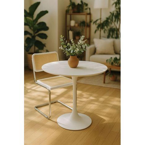 Estilo Nórdico - Mesa Kolio 90 cm - Blanco (1/5)
