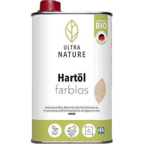 Ultra Nature HartÖl 0,5 L farblos HolzÃ¶le & Holzwachs (1/3)