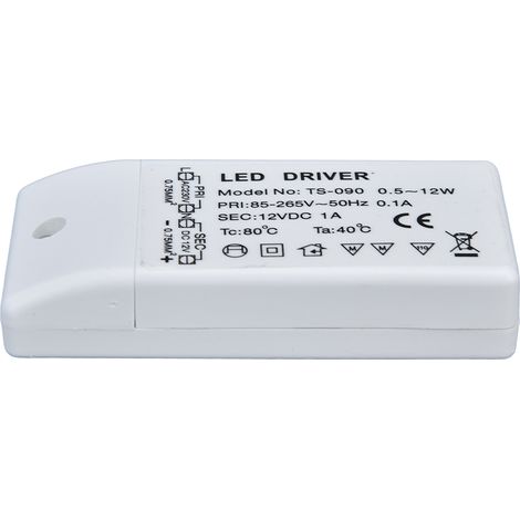 LED-Treiber 12W 12V DC 1A Netztransformator LED-Lampe Konstantstromtreiber Netzspannung AC 85–265V (1/5)