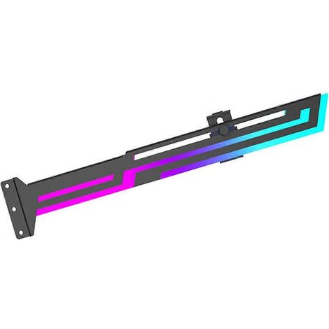 Support de carte graphique ARGB 5V 3 broches, hauteur réglable, noir (1/5)