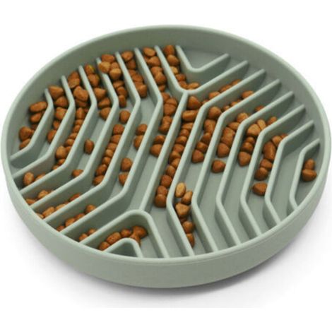 Gamelles en silicone à alimentation lente avec ventouses, anti-étouffement, réduisant l'ennui et l'anxiété, idéales pour les chiens et chats de taille moyenne à petite. (1/5)