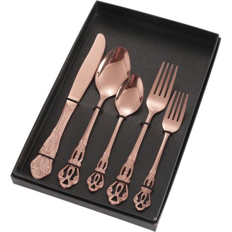 Set Couverts Portatif Acier Inoxydable - Couteau Fourchette Cuillère Étui de Transport - Pour Camping Pique-Nique Bureau École - 1 Set (1/5)