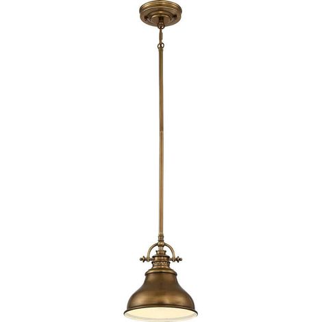 [NEUWERTIG] B-Ware Elstead Hängeleuchte Emery Hängelampe Deckenlampe Lampe 1-flg. messing Ø 20,3 cm (1/2)
