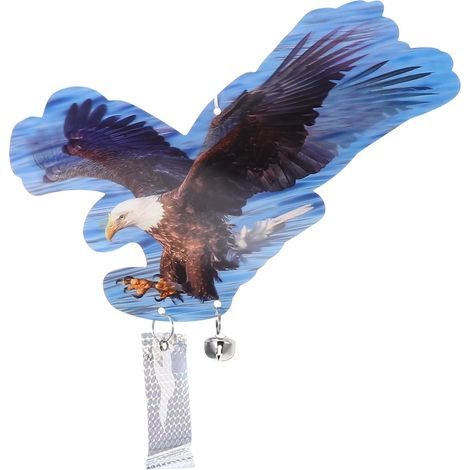 Effaroucheur D’oiseaux Aigle, Pendentif Réfléchissant Double Face en Pet, pour Arbre et Clôture, Dispositif Anti-oiseaux pour Jardin, Verger, Potager (1/5)