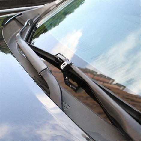 Lot de 2 supports universels noirs pour essuie-glaces de voiture, accessoires auto LHR-- (1/5)