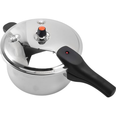 Autocuiseur électrique en acier inoxydable, 80 kpa, vapeur sur cuisinière avec vanne de limite pour la cuisson rapide à la maison, 7L, 24 cm/9,4 pouces