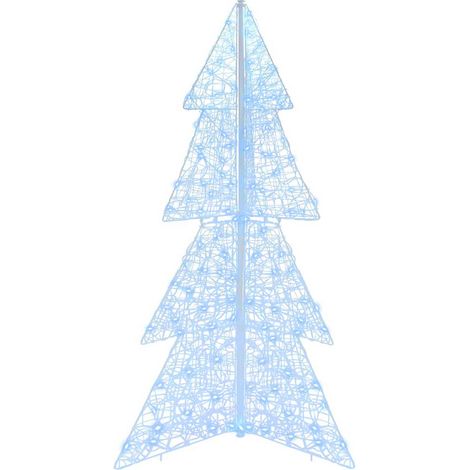 Sapin de Noël,Arbre de Noël avec 160 LED Blanc Froid 150 cm Acrylique CFW60630 (1/5)