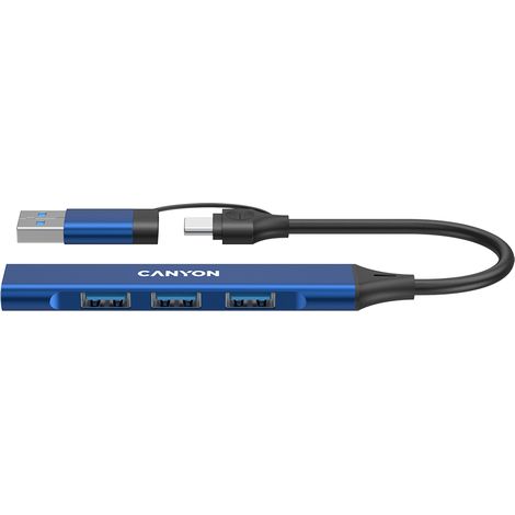 HUB Canyon DS-02 4 en 1 USB-A/C Azul (1/5)