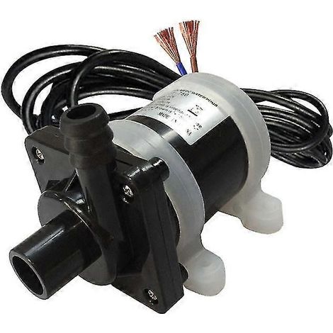Pompe à eau submersible magnétique sans balais 900 l/h, 24 V CC, pour bassin à poissons (60 °C), pompe de circulation d'eau submersible à énergie solaire (1/2)