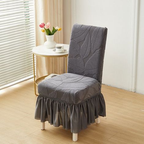 Housses de chaises de salle à manger, housses de chaises de restaurant, grandes housses de chaises de salle à manger - gris clair (1/5)