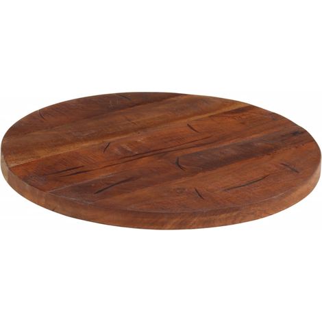 Dessus de table Dessus de bureau Plateau de table Ø 50x2,5 cm rond bois massif de récupération (1/5)