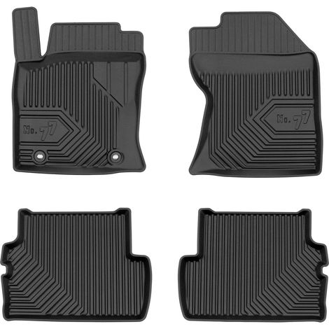 Tapis de Sol de Voiture pour Ford Focus mk1 1998-2004 TPE Antidérapant Noir 4Pcs (1/5)