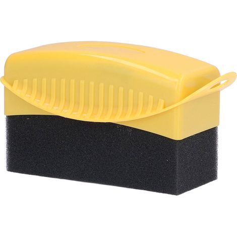 Applicateur contour pneu mousse PP polissage cirage nettoyage jante auto 1 pc jaune (1/5)