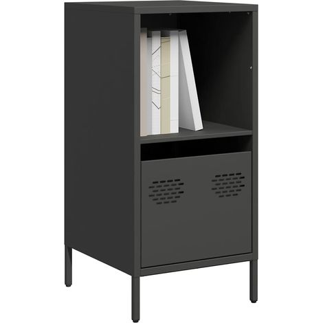 Sideboard Schwarz 35x39x73,5 cm Kaltgewalzter Stahl