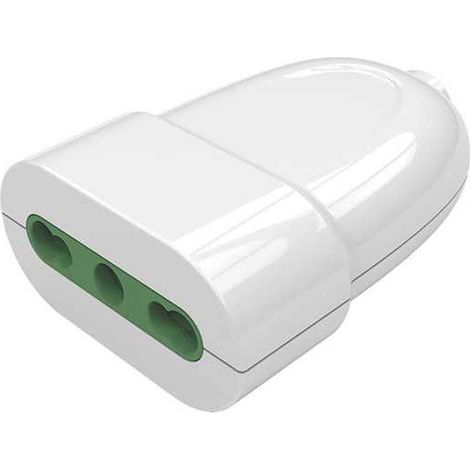 Prise Italien 2P+T 16A Double-étape P17/11 Blanc