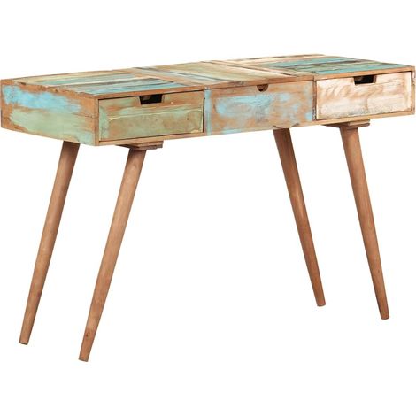 Maison Exclusive - Schminktisch mit Spiegel 112x45x76 cm Altholz (1/5)