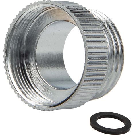 tecuro Aufnahme Adapter Übergangsstück M22 x 1 IG x 1/2 Zoll AG, Messing hochglanzverchromt