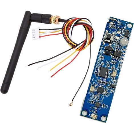 1 module PCB de contrôleur sans fil DMX512 2,4 GHz avec émetteur-récepteur 2 en 1 pour éclairage de scène, sans fil intégré, à monter soi-même (485EE). (1/5)