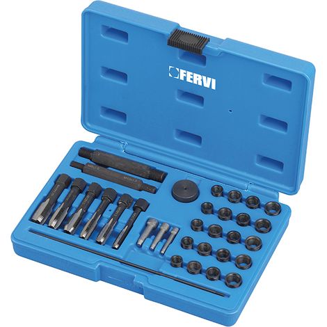 Kit riparazione filetti a bussola per candelettemetrico Fervi e011/mc
