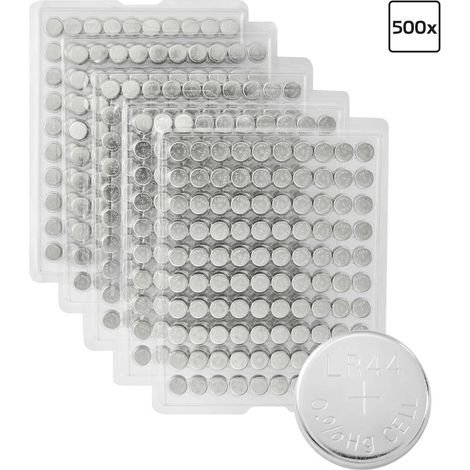VOLTCRAFT Pile bouton LR 44 1.5 V 500 pc(s) 140 mAh alcaline(s) AG13 (1/3)