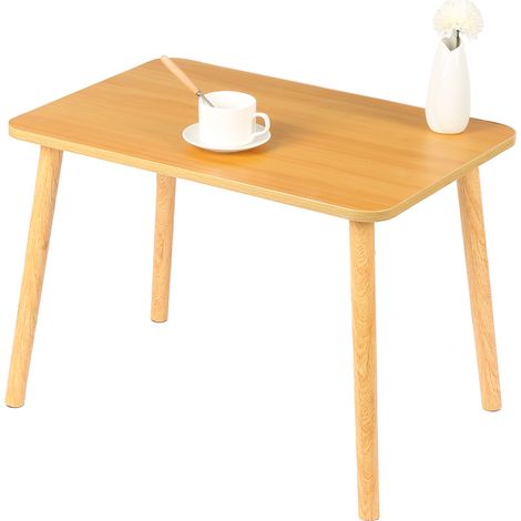 Haloyo® Tavolino da caffè, tavolo da soggiorno moderno e minimalista, facile da montare, 60x40x40cm, noce (1/5)